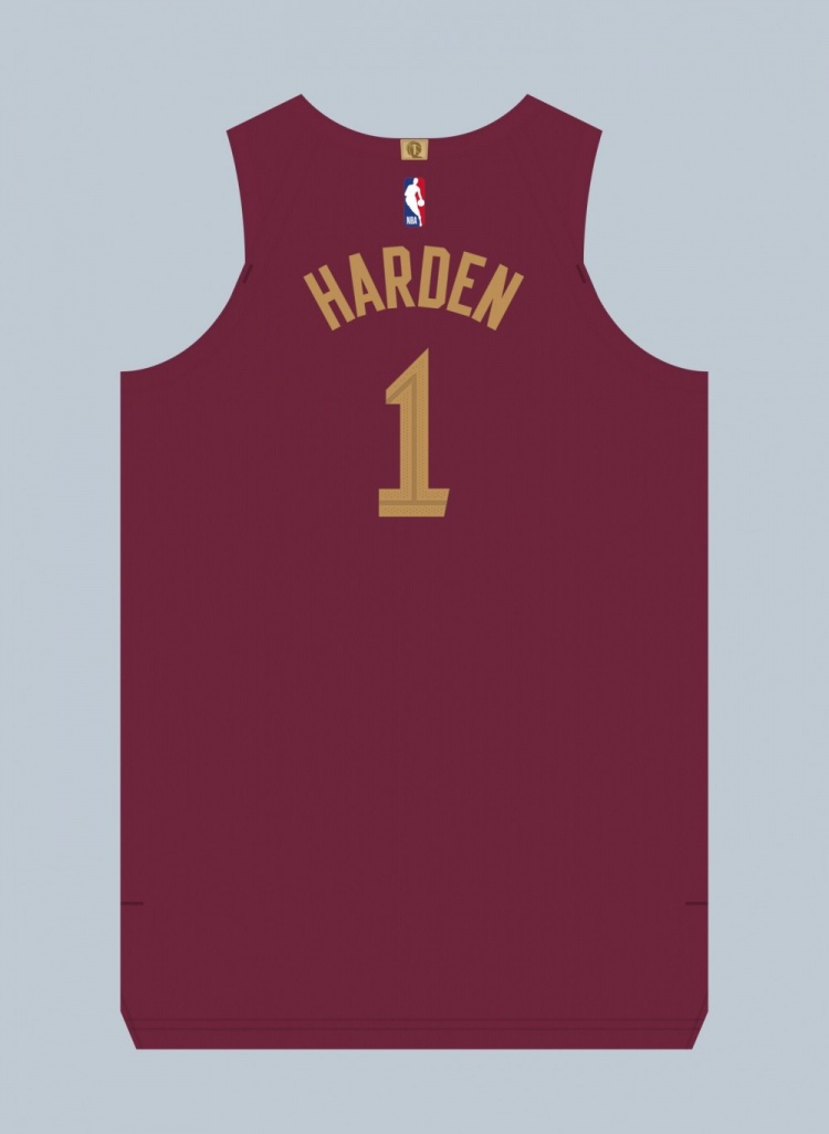 不变！球衣名记：骑士新援哈登将身披1号战袍